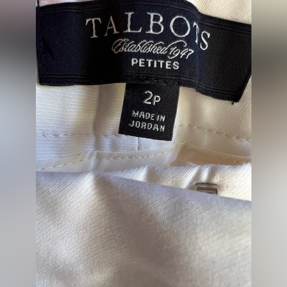 Talbots Women’s Ivory Petite Pants - Picture 4 of 9